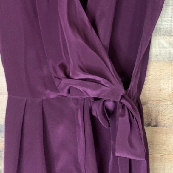 Rory Beca purple 100% silk shorts romper Size Medium - Picture 4 of 9